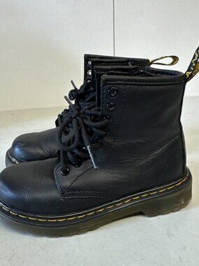 Dr. Doc Martens Kids Size 12 1460 J Combat Boots Black EUC
